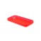 Custodia Glossy Matt Flessibile Trasparente per iPhone 5C - Rosso