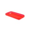 Custodia Glossy Matt Flessibile Trasparente per iPhone 5C - Rosso
