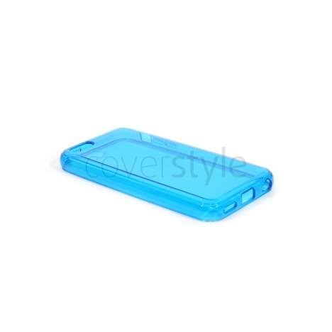 Custodia Glossy Flessibile Trasparente per iPhone 5C - Blu