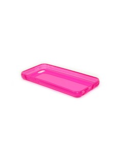 Custodia Glossy Flessibile Trasparente per iPhone 5C - Rosa 2