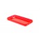 Custodia Glossy Flessibile Trasparente per iPhone 5C - Rosso