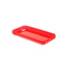 Custodia Glossy Flessibile Trasparente per iPhone 5C - Rosso