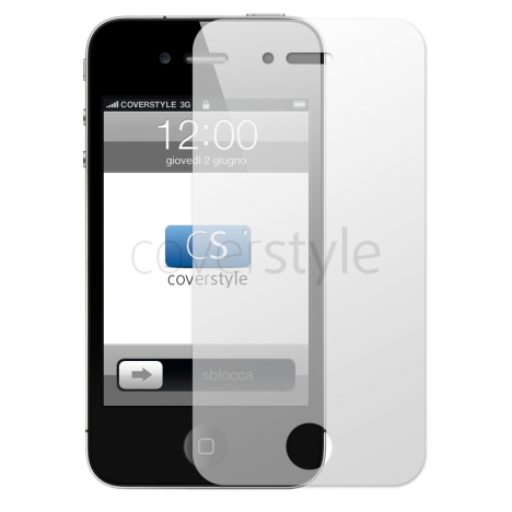 5x Pellicola Lucida per iPhone 4/4S - Fronte/Retro 