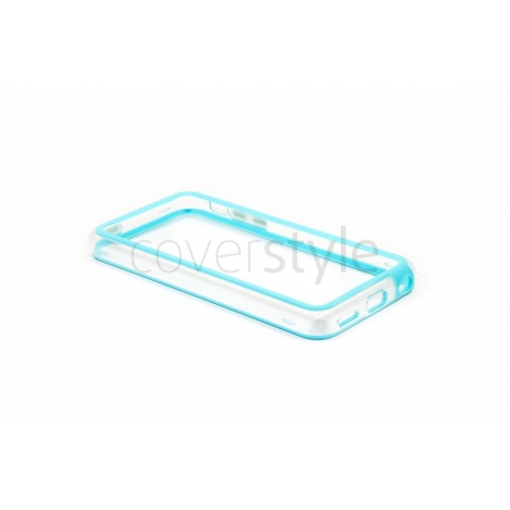 Bumper Advanced per iPhone 5C - Azzurro/Trasparente