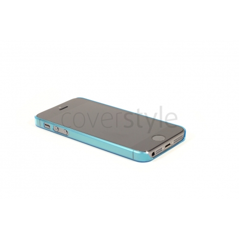 Custodia Ultra Sottile Trasparente per iPhone 5/5S - Azzurro