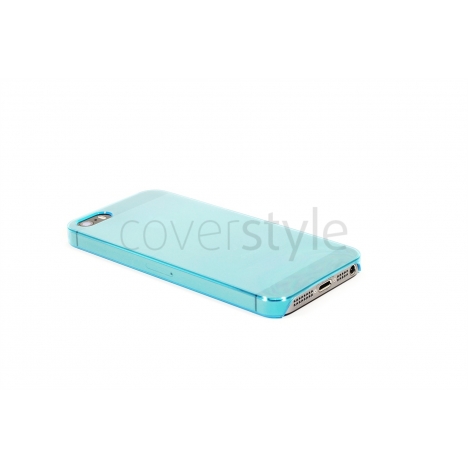 Custodia Ultra Sottile Trasparente per iPhone 5/5S - Azzurro