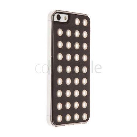 Custodia Borchie in Perla per iPhone 5/5S - Small