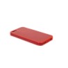 Custodia Ultra Sottile Flessibile Trasparente Anti-Polvere per iPhone 5/5S - Rosso