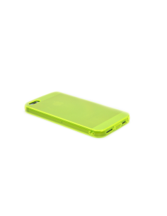 Custodia Ultra Sottile Flessibile Trasparente Anti-Polvere per iPhone 5/5S - Giallo