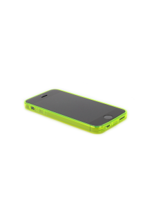 Custodia Ultra Sottile Flessibile Trasparente Anti-Polvere per iPhone 5/5S - Giallo 2