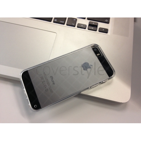 Custodia RetroFlex con Retro Rigido e Bordo Flessibile per iPhone 5/5S - Trasparente