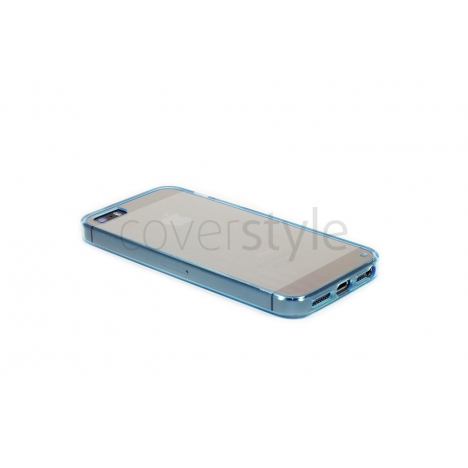 Custodia RetroFlex con Retro Rigido e Bordo Flessibile per iPhone 5/5S - Blu