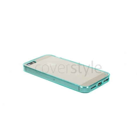 Custodia RetroFlex con Retro Rigido e Bordo Flessibile per iPhone 5/5S - Turchese
