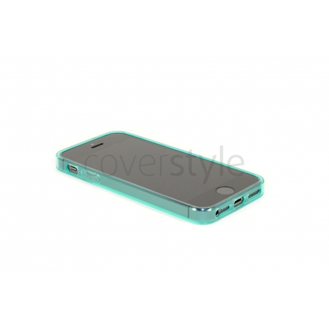 Custodia RetroFlex con Retro Rigido e Bordo Flessibile per iPhone 5/5S - Turchese