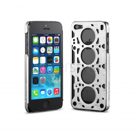 id America - Custodia Gasket V8 in Alluminio per iPhone 5/5S - Silver