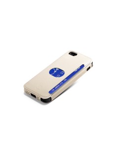 id America - Custodia Wall St. in Pelle per iPhone 5/5S - Bianco 2