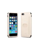 id America - Custodia Wall St. in Pelle per iPhone 5/5S - Bianco