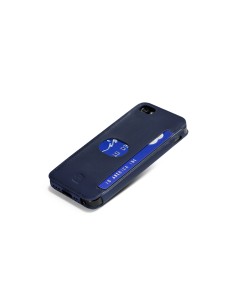 id America - Custodia Wall St. in Pelle per iPhone 5/5S - Blu 2