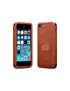 id America - Custodia Wall St. in Pelle per iPhone 5/5S - Marrone