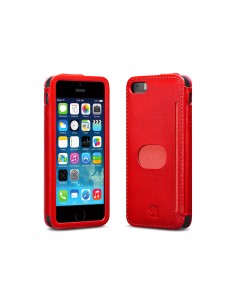 id America - Custodia Wall St. in Pelle per iPhone 5/5S - Rosso