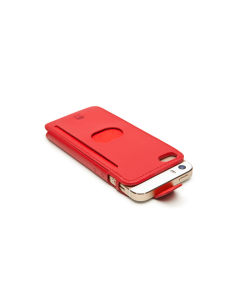 id America - Custodia Wall St. in Pelle per iPhone 5/5S - Rosso 2