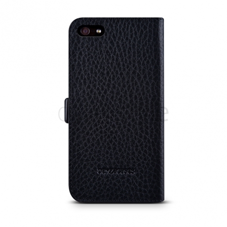 Beyzacases - Custodia in Pelle MF Folio per iPhone 5/5S - Nero