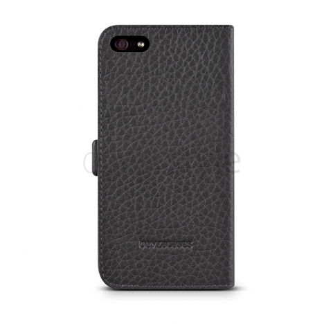 Beyzacases - Custodia in Pelle MF Folio per iPhone 5/5S - Grigio