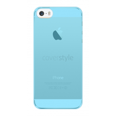OneFlow Twist Case Custodia A Tracolla Per IPhone 5/5s/SE (2016) - Cover In Silicone Con Cinghia Staccabile, Jeans Blu Chiaro