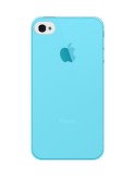 Custodia ZeroFlex 0.3mm Ultra Sottile Flessibile per iPhone 4/4S - Azzurro