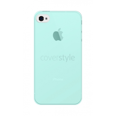 Custodia ZeroFlex 0.3mm Ultra Sottile Flessibile per iPhone 4/4S - Turchese