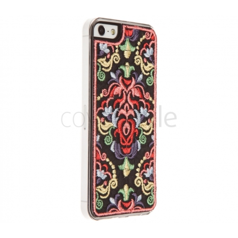 Custodia Fiori in Tessuto Macramè per iPhone 5/5S