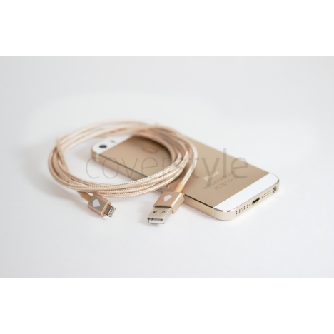 JUICIES+ Cavo in Alluminio da Lightning a USB - Oro