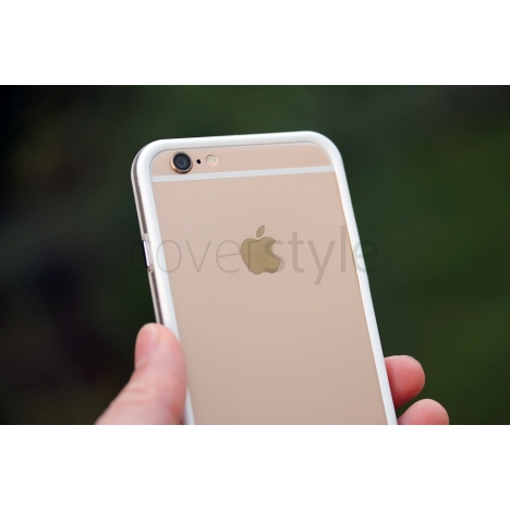 Bumper per iPhone 6 (4.7") Bianco + Interno Trasparente