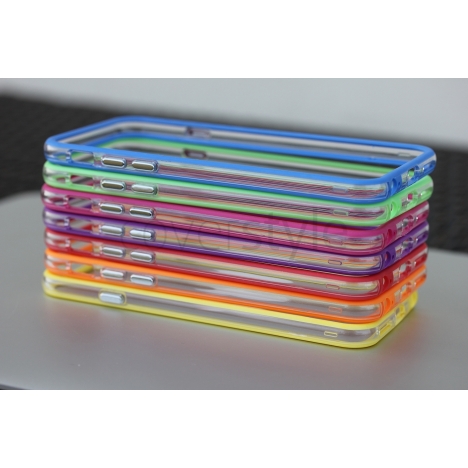 Bumper per iPhone 6 (4.7") Viola + Interno Trasparente