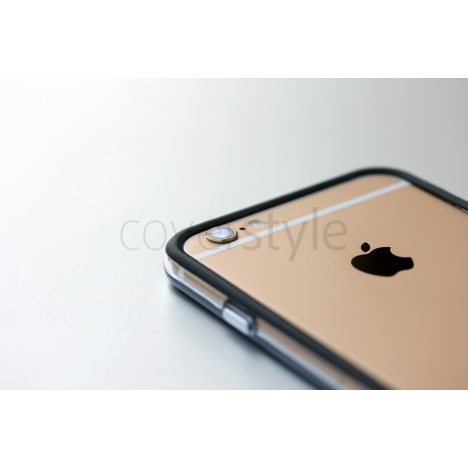 Bumper per iPhone 6 (4.7") Nero + Interno Trasparente