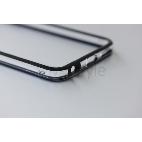 Bumper per iPhone 6 (4.7") Nero + Interno Trasparente