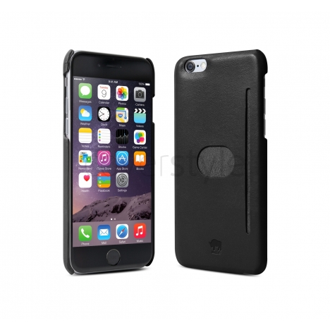id America - Wall St. Custodia in Pelle per iPhone 6 (4.7") - Nero