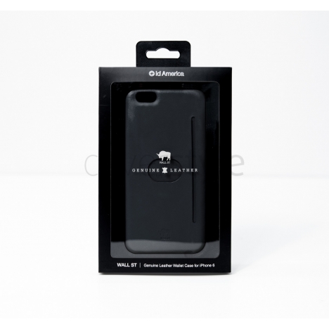 id America - Wall St. Custodia in Pelle per iPhone 6 (4.7") - Nero