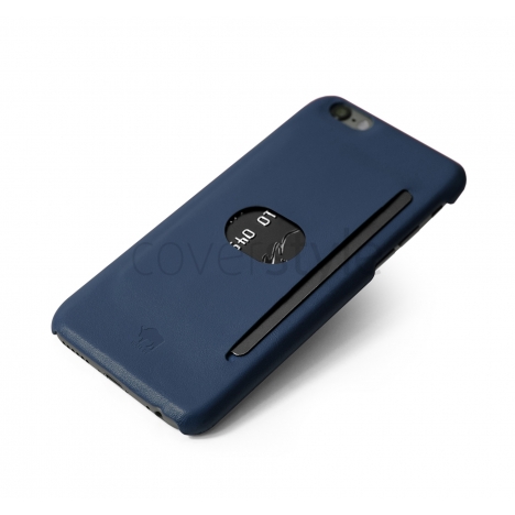 id America - Wall St. Custodia in Pelle per iPhone 6 (4.7") - Blu