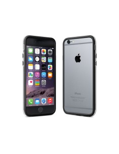 id America - Band Bumper per iPhone 6/6S (4.7") - Nero e Trasparente
