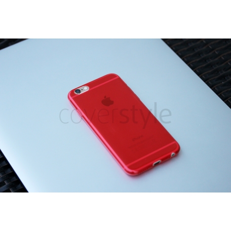 Cover iPhone 6 (4.7") Ultra Sottile 0.3mm ZeroFlex - Rosso Trasparente