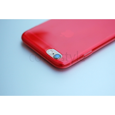 Cover iPhone 6 (4.7") Ultra Sottile 0.3mm ZeroFlex - Rosso Trasparente