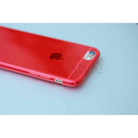 Cover iPhone 6 (4.7") Ultra Sottile 0.3mm ZeroFlex - Rosso Trasparente
