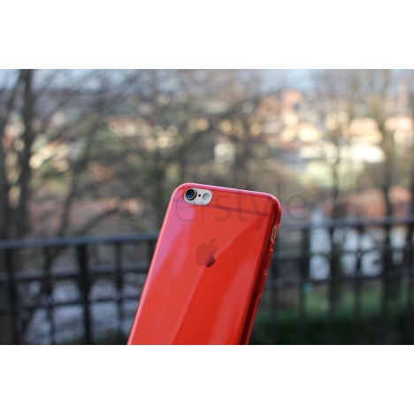 Cover iPhone 6 (4.7") Ultra Sottile 0.3mm ZeroFlex - Rosso Trasparente