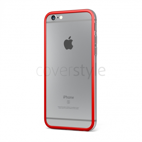 Bumper BumpFlex per iPhone 6 (4.7") - Rosso + Interno Trasparente