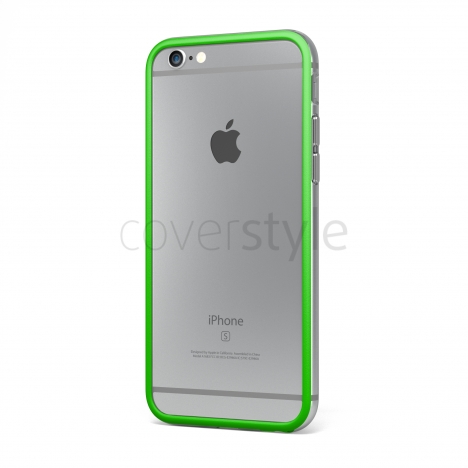 Bumper BumpFlex per iPhone 6 (4.7") - Verde + Interno Trasparente