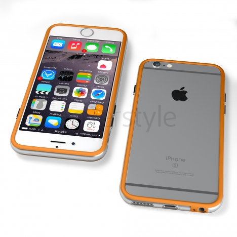 Bumper per iPhone 6 (4.7") Arancione + Interno Trasparente