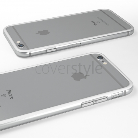 Bumper per iPhone 6 (4.7") Bianco + Interno Trasparente