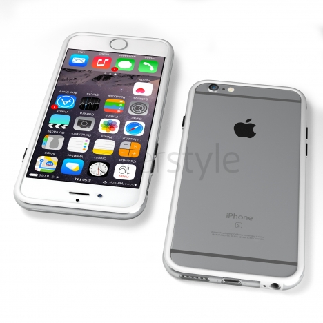 Bumper per iPhone 6 (4.7") Bianco + Interno Trasparente