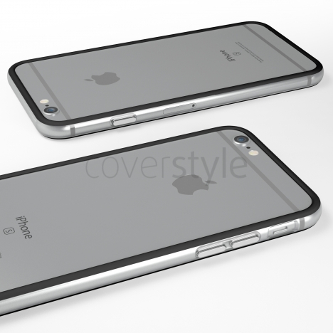 Bumper per iPhone 6 (4.7") Nero + Interno Trasparente